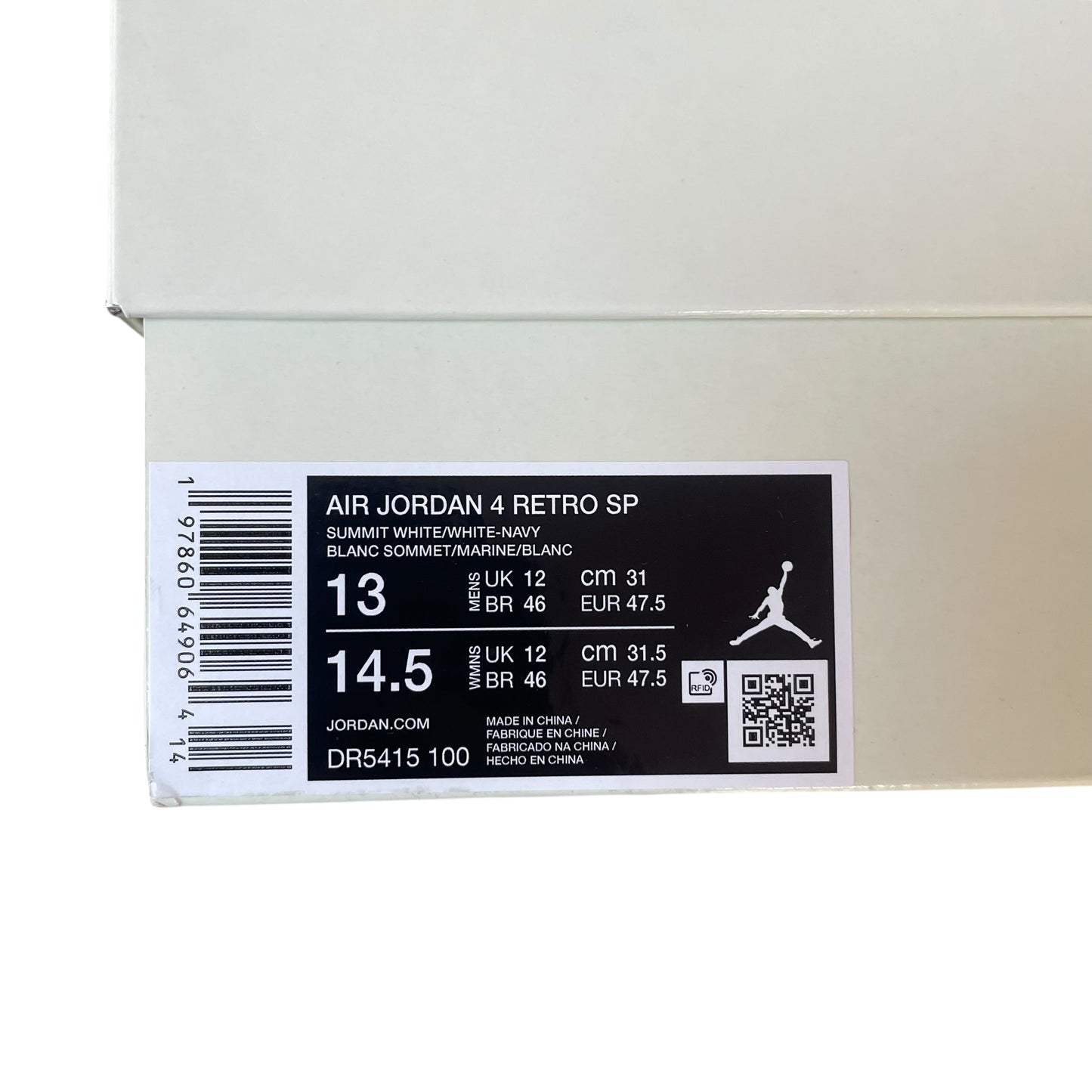Nike SB Air Jordan 4 “White Navy” (Uk12)