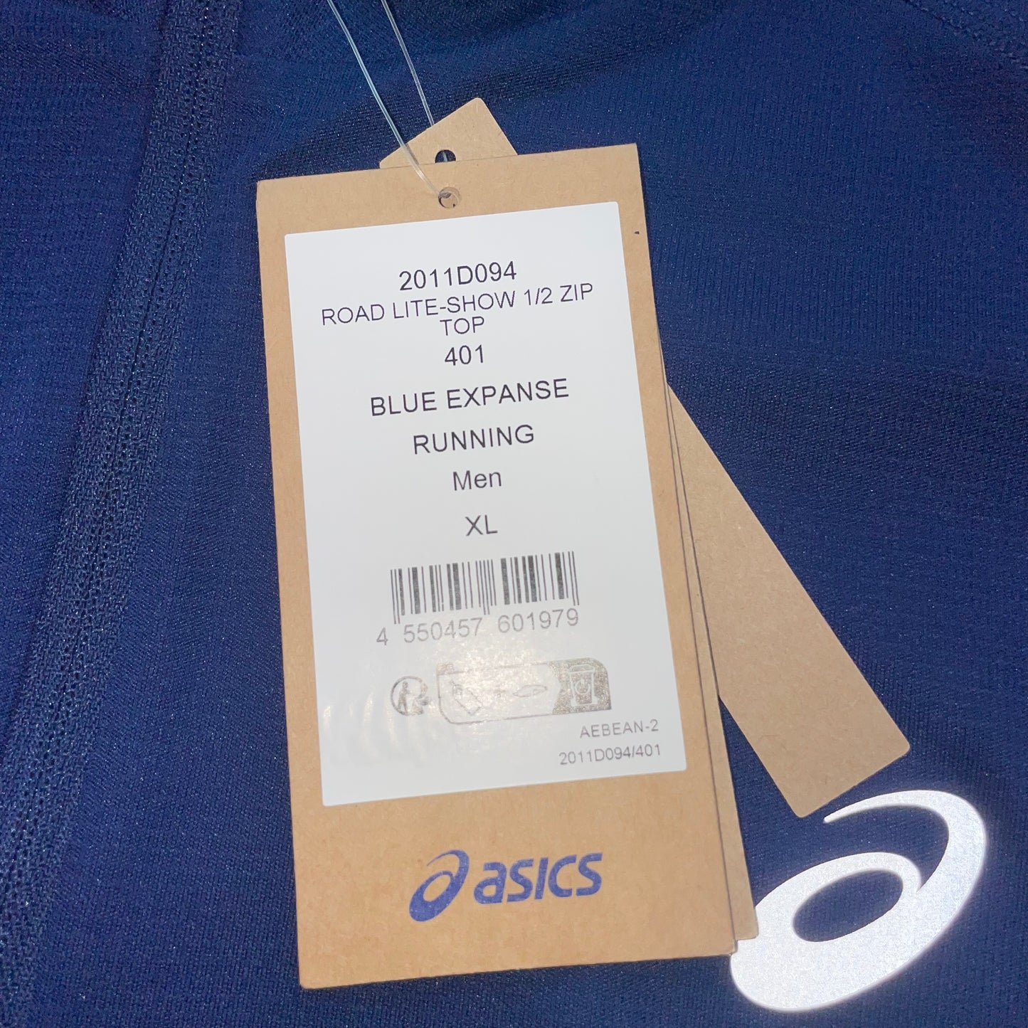 ASICS Lite-Show 1/2 Zip Top “Navy” (XL)