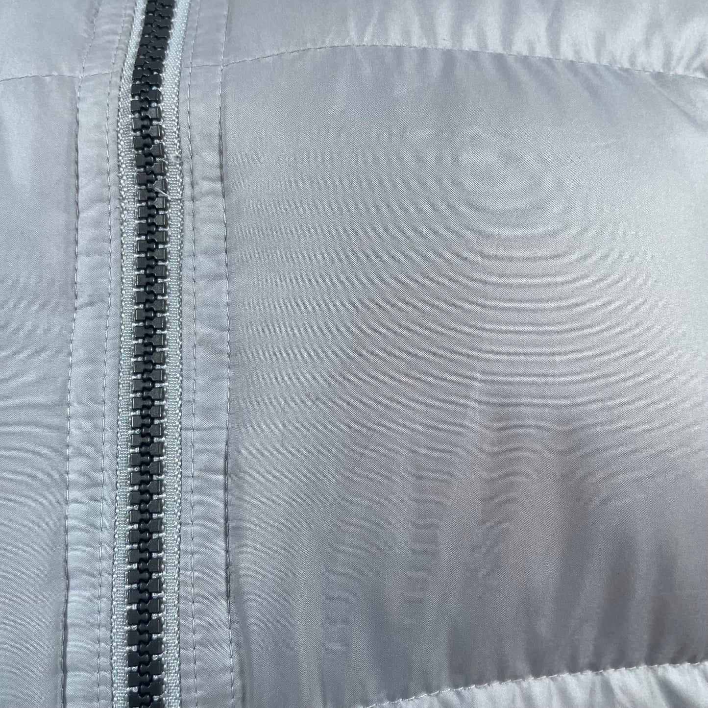 Nike 2000s Square-Stitch 550 down-filled puffer jacket “Light Grey” (S)