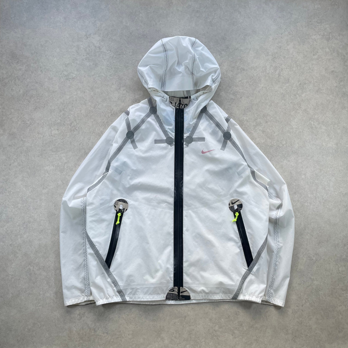 Nike NRG ISPA Hypershield Lightweight Windrunner Jacket "White" (Size Large Mens)