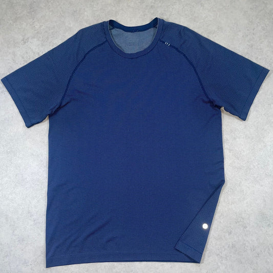 Lululemon metal vent tech top “Line Graphic edition” Blue (XL)