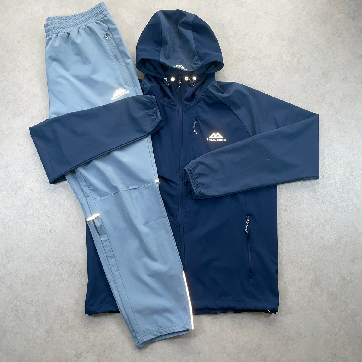 Trailberg Windbreaker Set “Navy,Light Blue” (L)