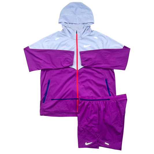 Nike Packable Windrunner Set “Grape Purple” (L)