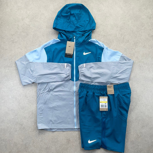 Nike Packable Windrunner Set “Green Abyss” (S)