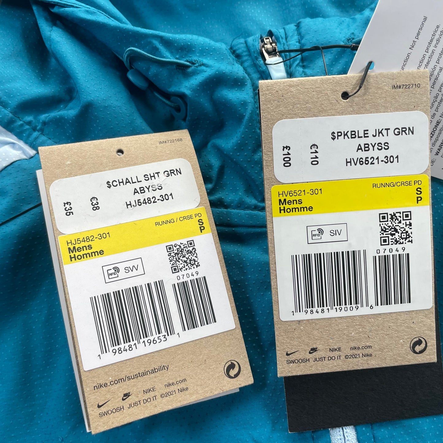 Nike Packable Windrunner Set “Green Abyss” (S)