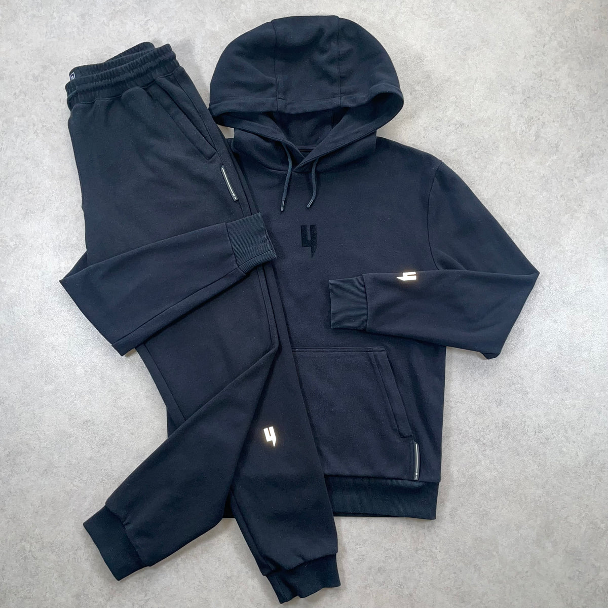 Yelir world Tracksuit Blackout Y “Black” (Size Small)