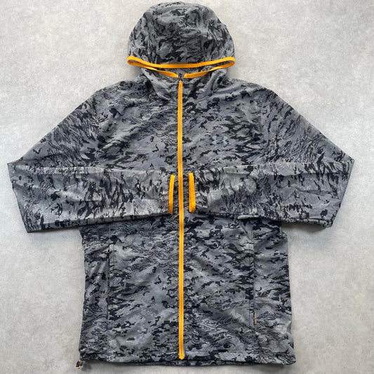 Underarmour Outrun the storm Windbreaker “Grey,Black,Orange” (S)