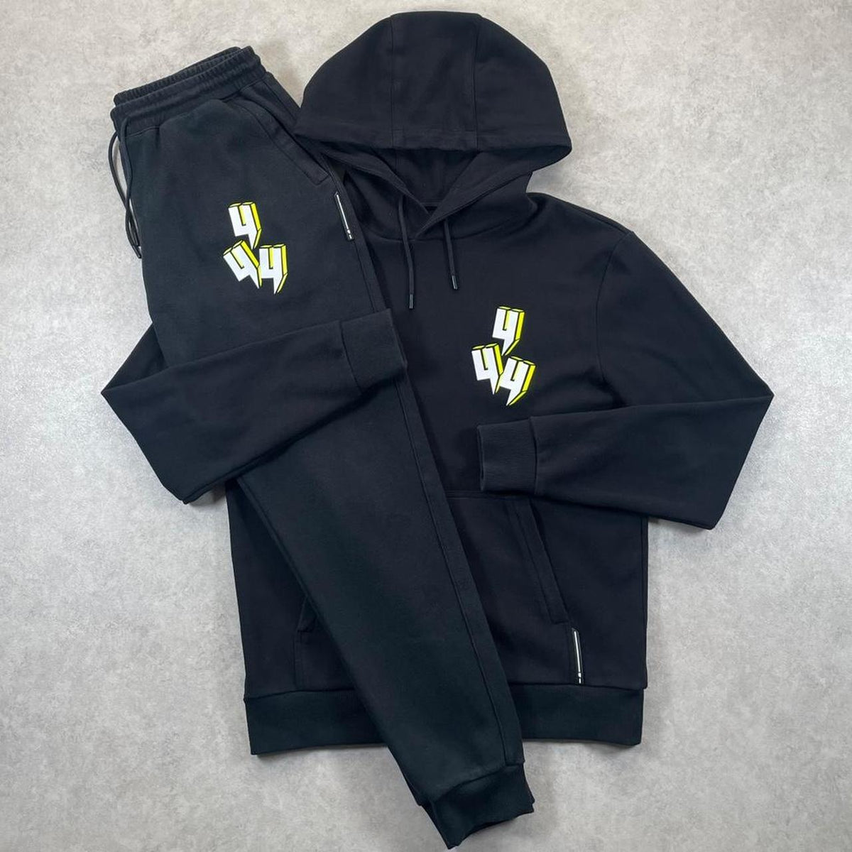 Yelir Word Tracksuit “Black YYY Yellow” (M)