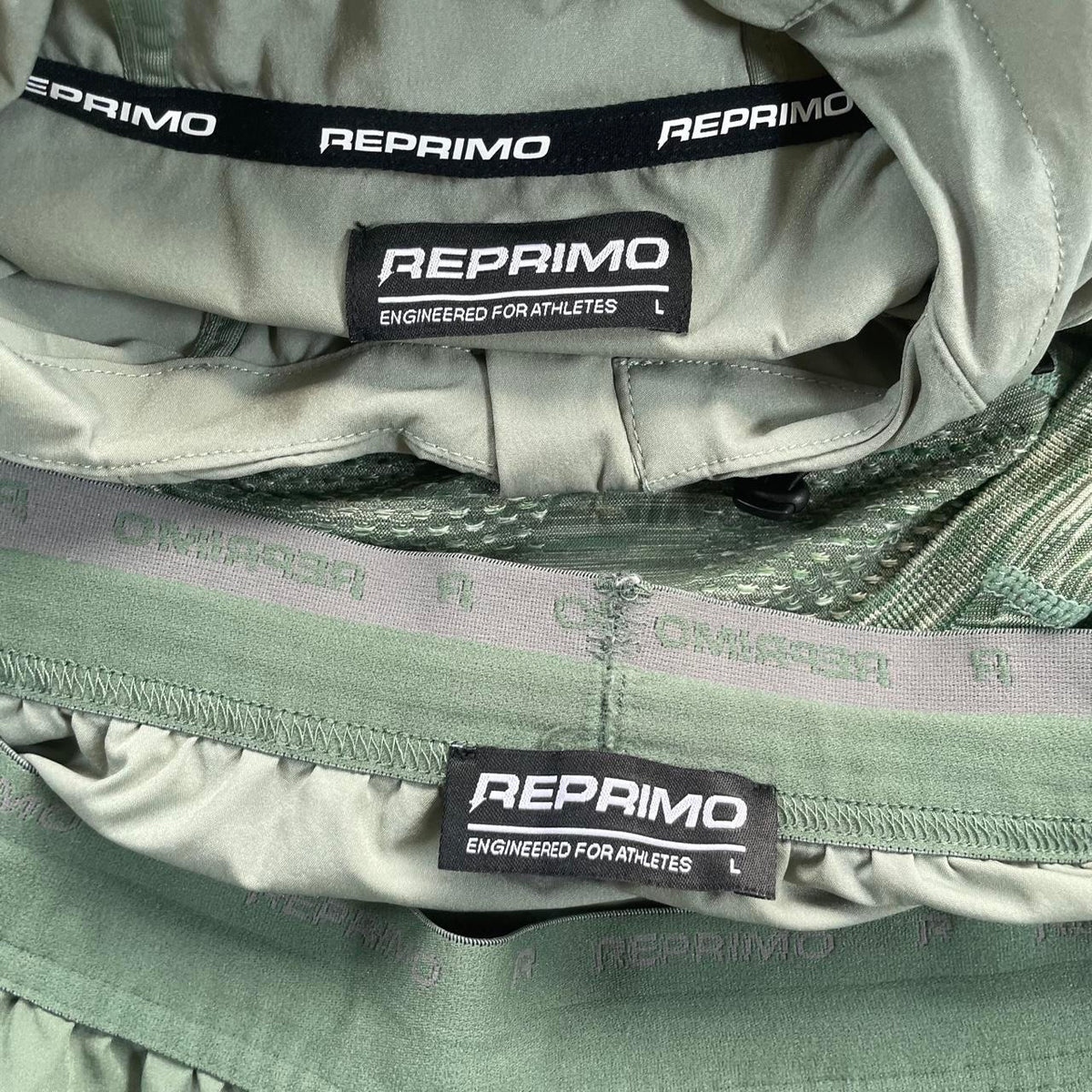 Reprimo 3 Piece Windbreaker Set “Khaki” (Size Large)