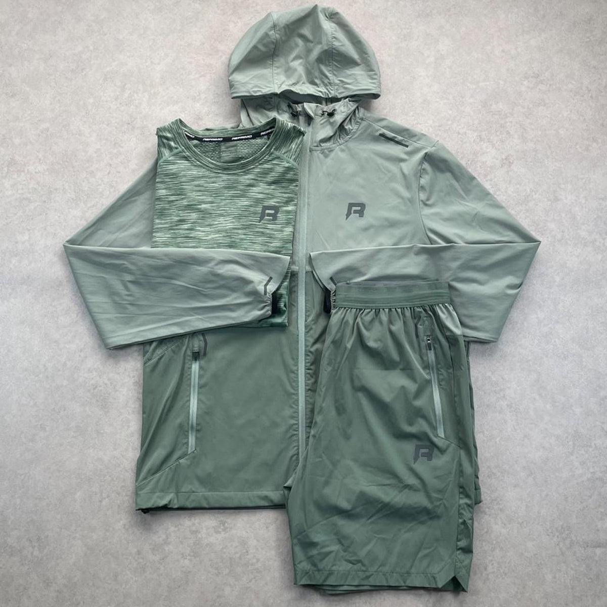 Reprimo 3 Piece Windbreaker Set “Khaki” (Size Large)