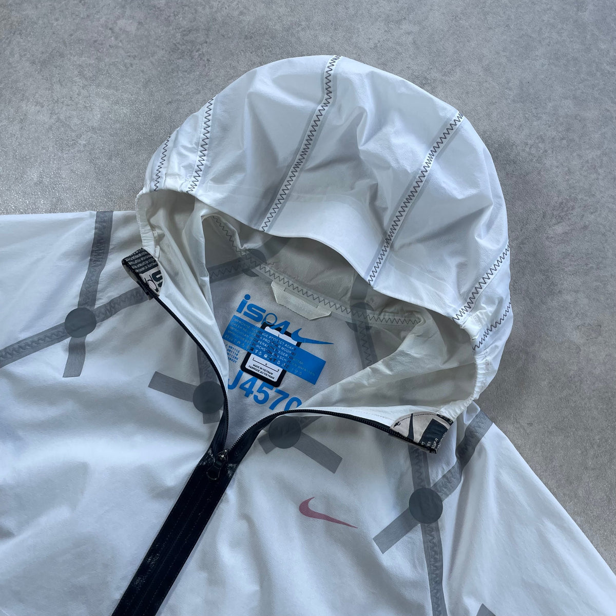 Nike NRG ISPA Hypershield Lightweight Windrunner Jacket "White" (Size Large Mens)
