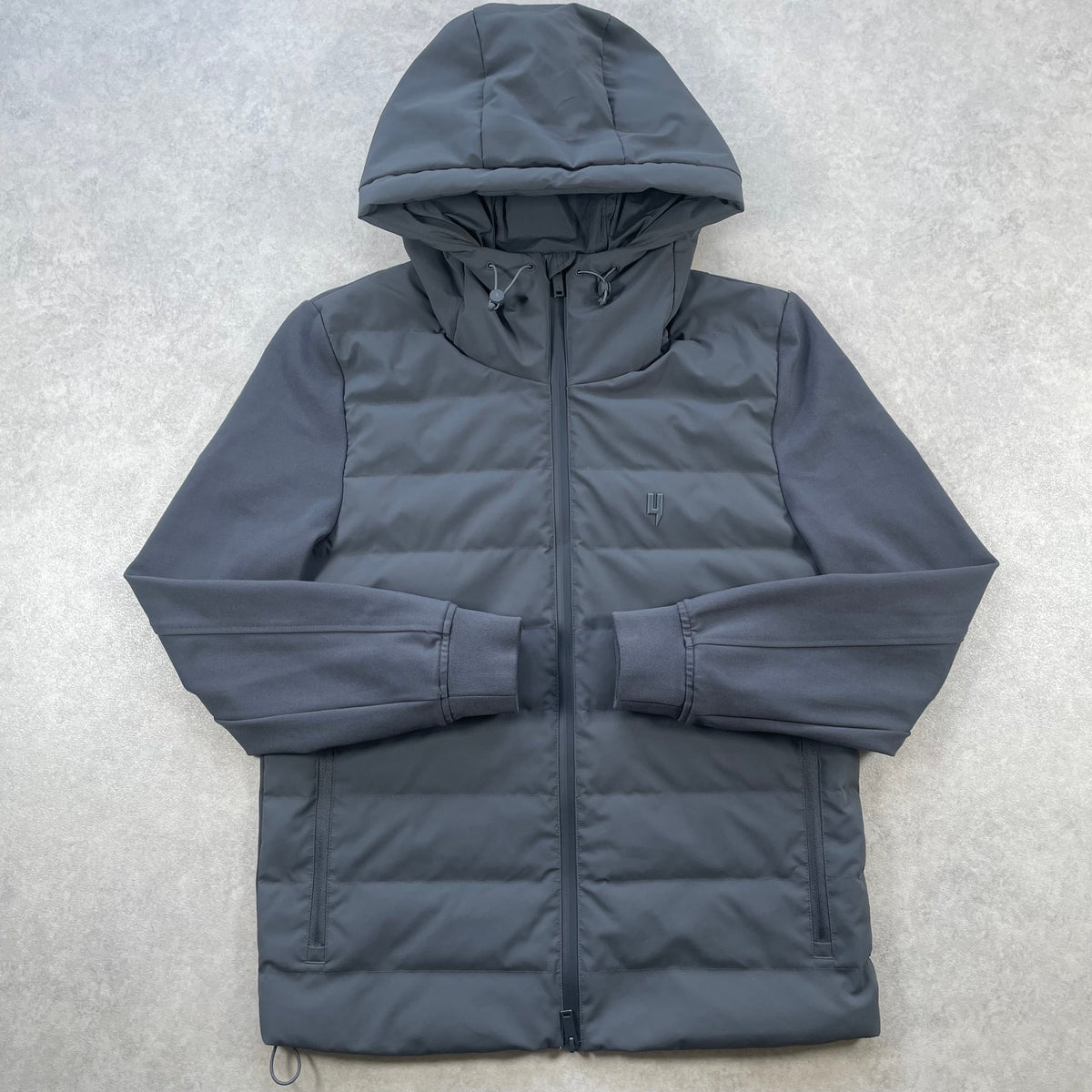 Yelir World Hybrid Puffer Jacket "Grey" (Size Small Mens)