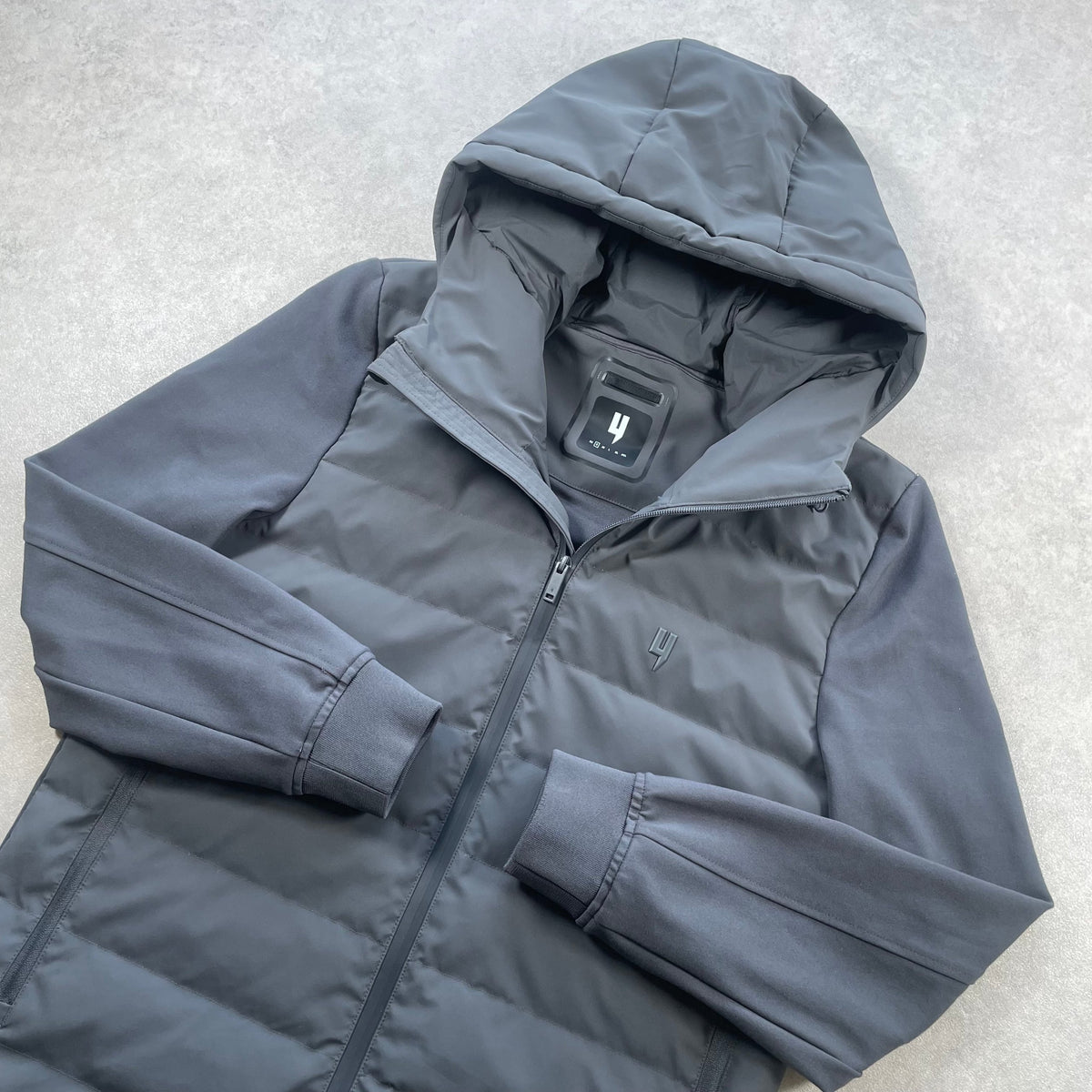 Yelir World Hybrid Puffer Jacket "Grey" (Size Small Mens)