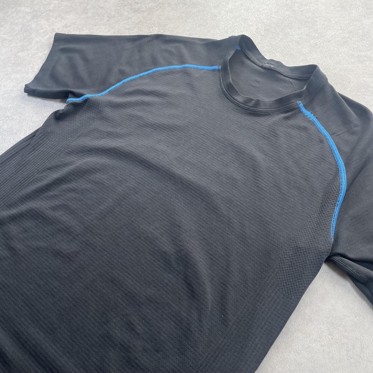 Lululemon metal vent tech top “Black,blue” (S)