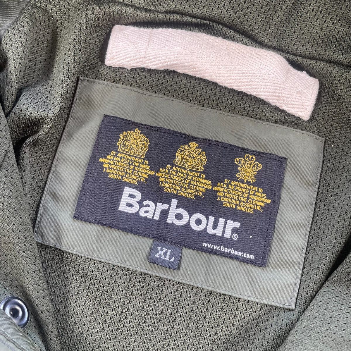 Barbour Shoreline Hooded Jacket "Olive Green" (Mens Size XL)