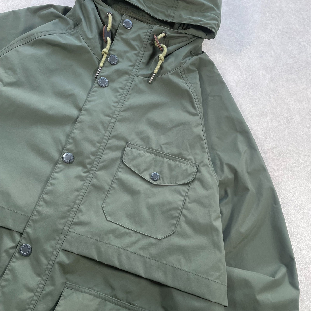 Barbour Shoreline Hooded Jacket "Olive Green" (Mens Size XL)