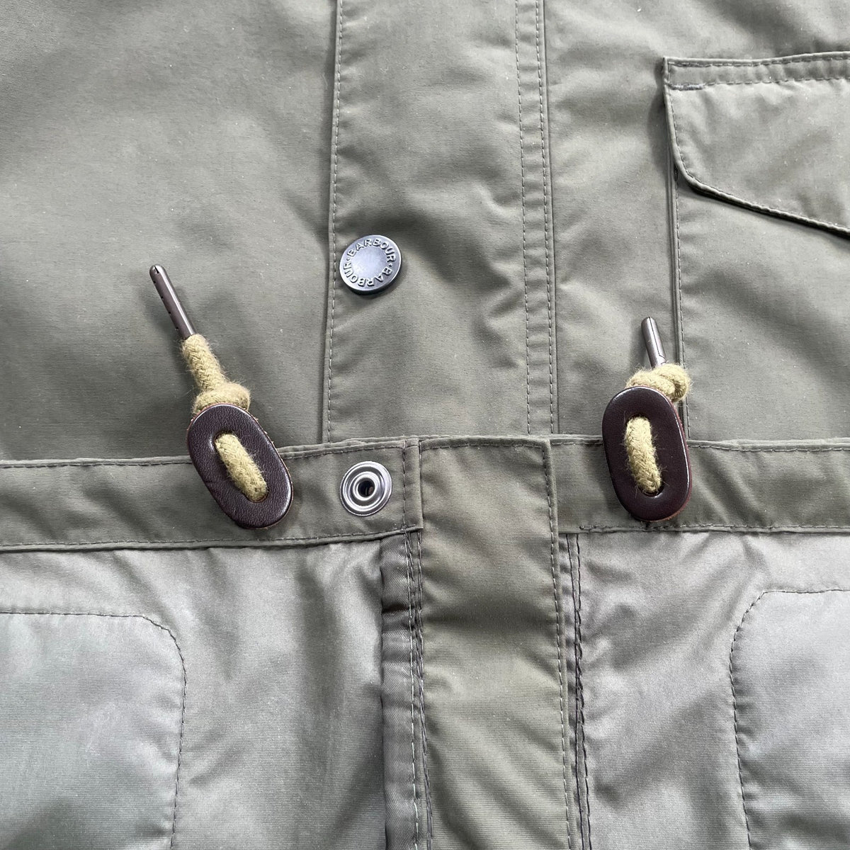 Barbour Shoreline Hooded Jacket "Olive Green" (Mens Size XL)
