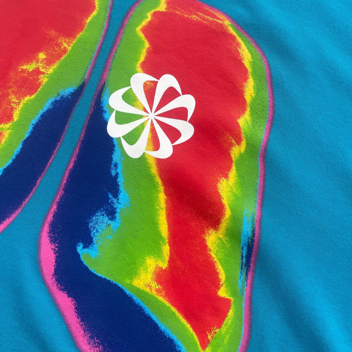 NIKE KOSZULKA Lungs Pinwheel Dri-fit Running T-shirt “Blue” (Size Large Mens)